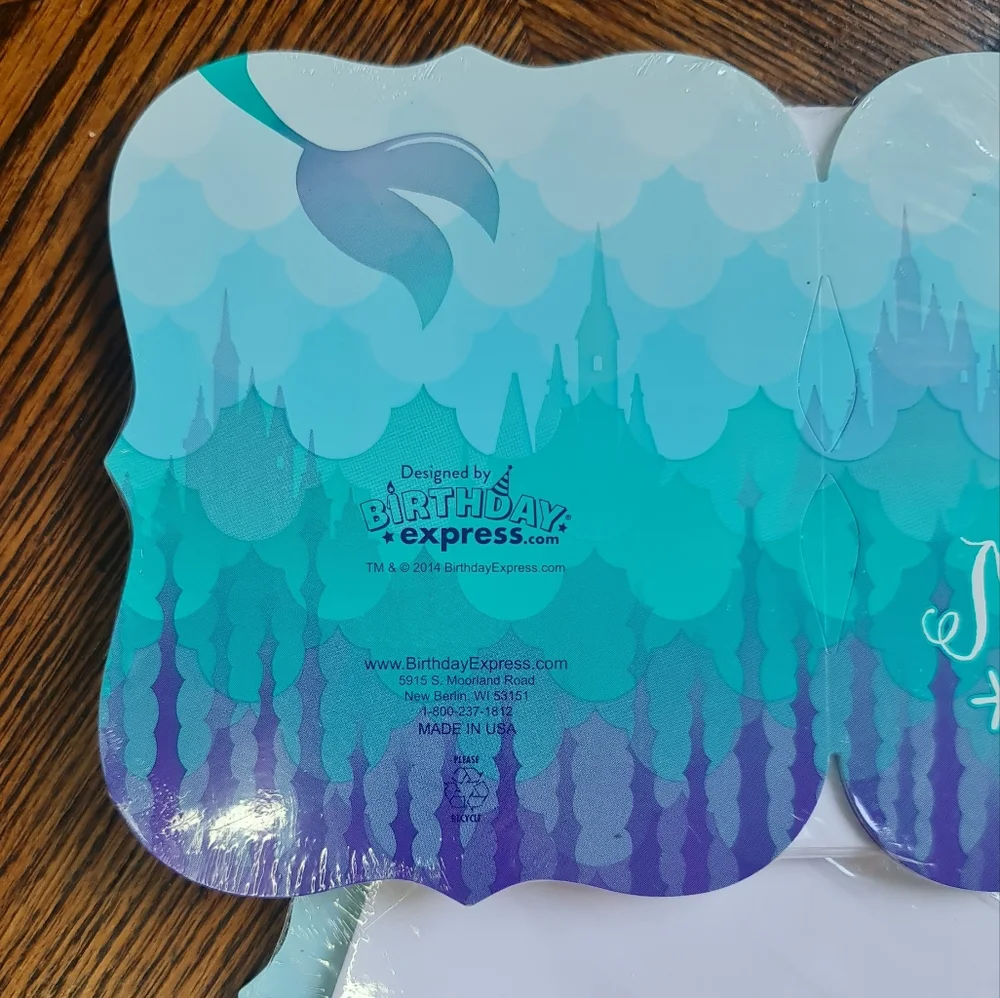 4 Packs of 🧜‍♀️ Mermaid Birthday Invitations BRAND NEW
